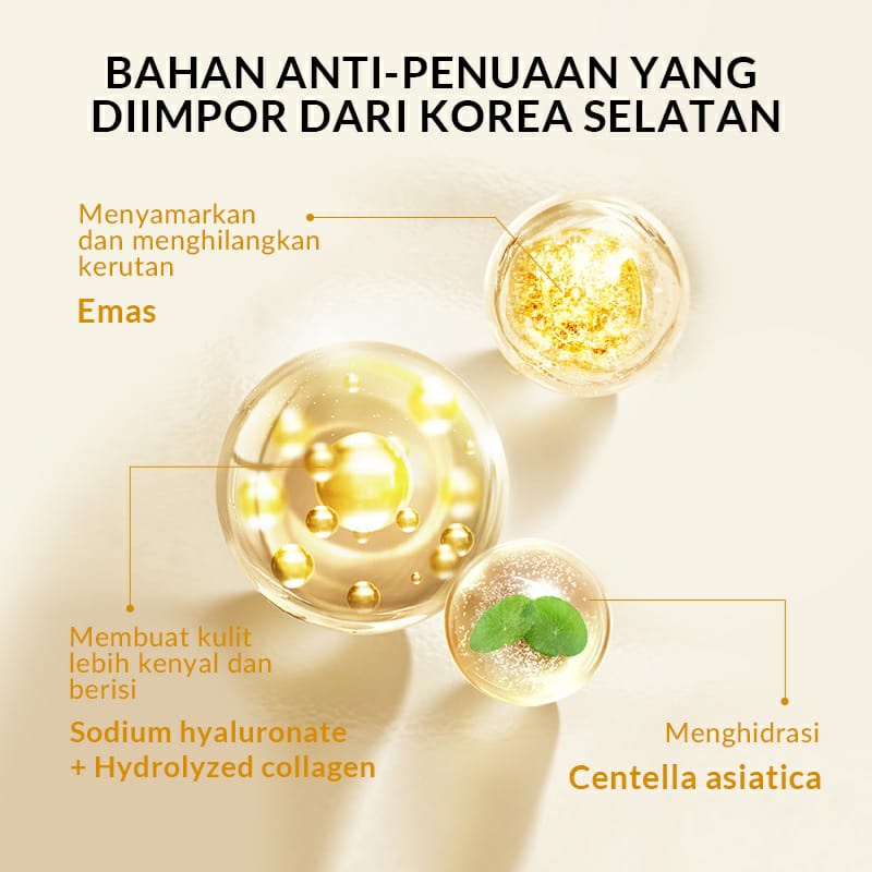 BPOM UNNY × BIOAQUA 24K Gold Collagen Crystal Forehead Mask 7g / Masker Dahi  BS