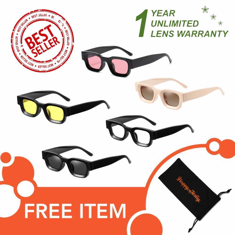 Kacamata UV400 - Anti Radiasi - Sunglasses Pria &amp; Wanita Korea - HM8105 ( Group ) FREE Sarung