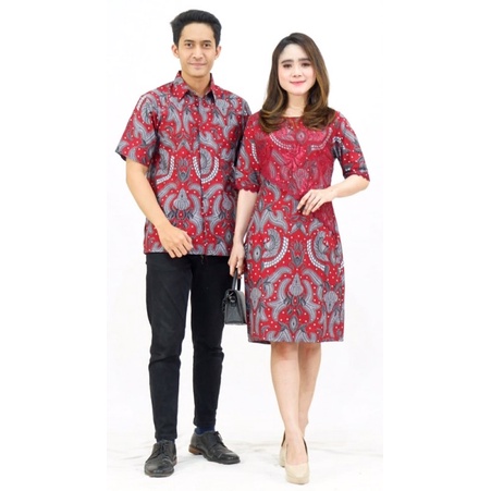Sarimbit Divania Baju Couple Batik Keluarga Seragam Natal Imlek Pesta
