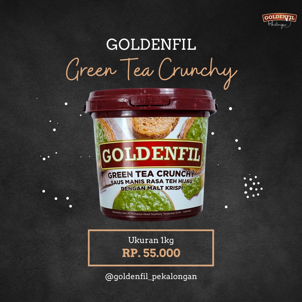 

Selai Goldenfil Green Tea Crunchy 1 kg