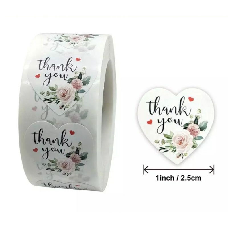 

Label Sticker Thank You Motif 100 pcs | Label Souvenir | Label Craft | Label Olshop
