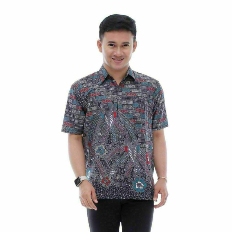 Hem batik lengan pendek size jumbo M,L,XL,XXL,3XL,4XL,5XL,6XL