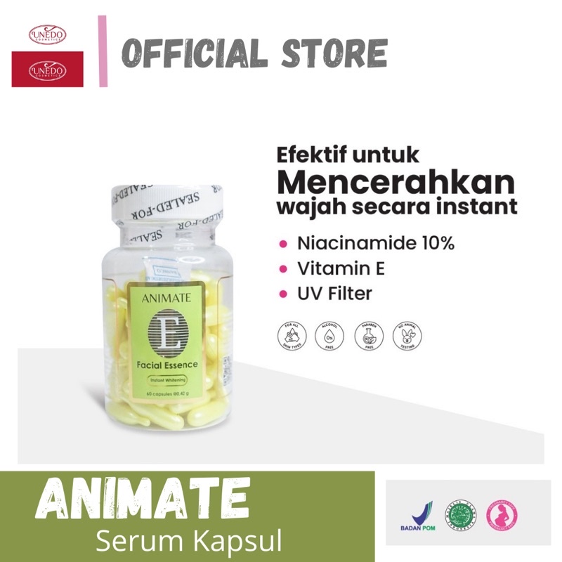 Animate Facial Essence Serum Vitamin E 60 kapsul