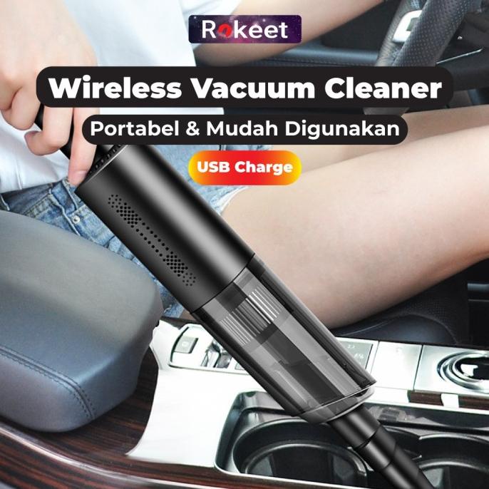 Rokeet Vacuum Cleaner Mini Penyedot Debu Mini Car Vacuum Cleaner