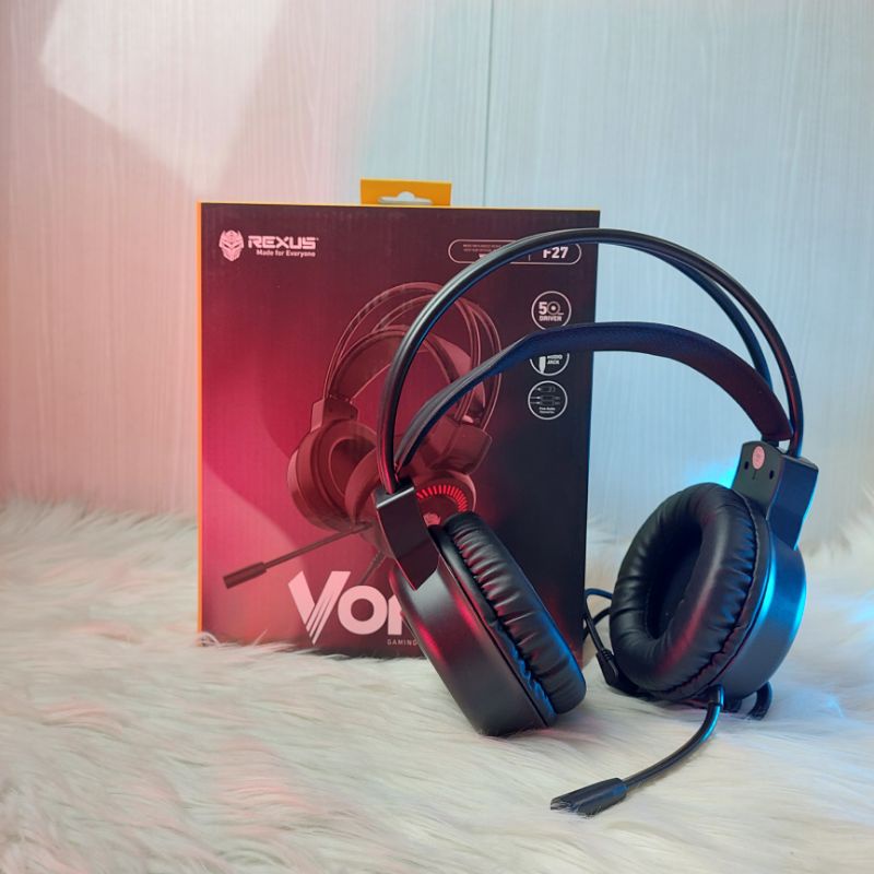 Headset Rexus Gaming Vonix F-27+mic RED TERMURAH