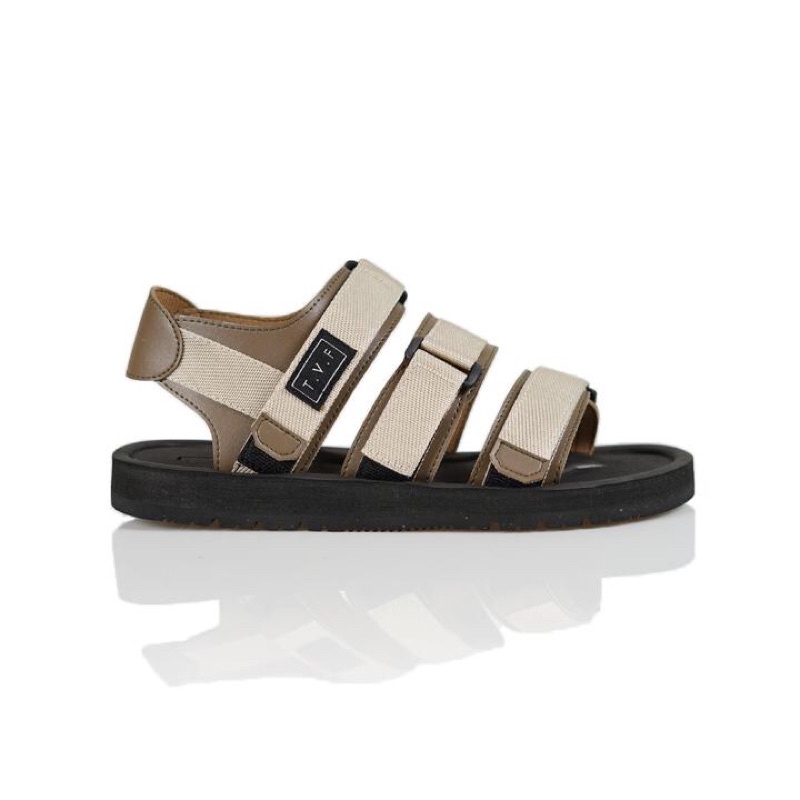 SANDAL TUF REIWAL - BLACK OLIVE CREAM