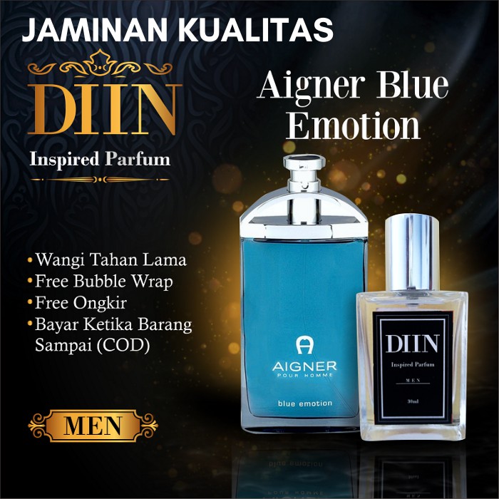Parfume Farfum Perfume Farpum Minyak Wangi Parpum Aigner Blue Emotion Parfum Pria Cowok Tahan Lama W