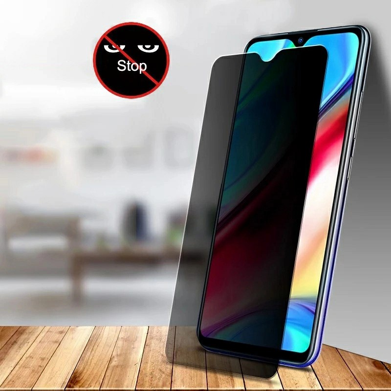 OPPO A17 A16E A16K A16 A5 A15S TEMPERED GLASS FULL COVER SPY PRIVACY HITAM GELAP ANTI INTIP ANTI GOR