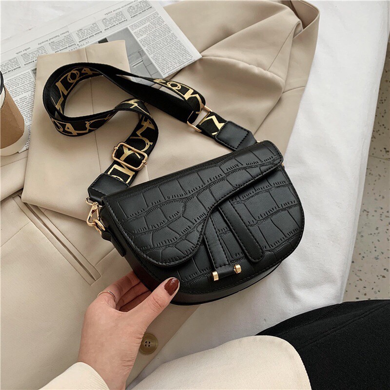 SG7459 syafniegalery croco bag mini selempang import sling bag wanita 1710 3191 9046