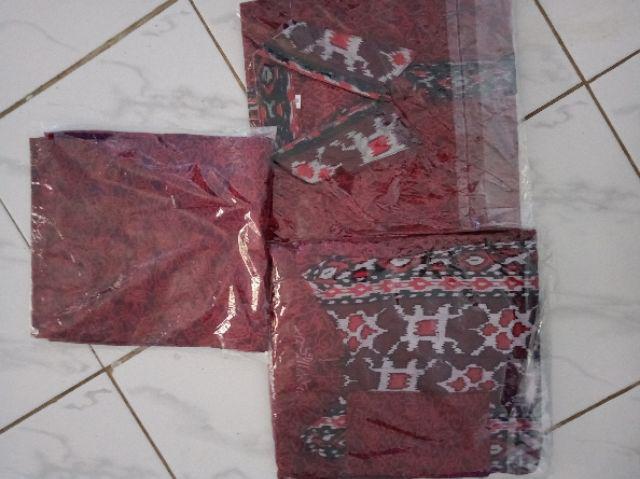 Batik Couple Keluarga Sarimbit Blouse Gamis Mega Mendung Super Jumbo