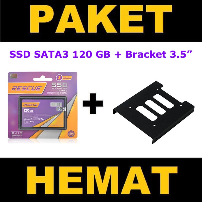 SSD 128GB SATA 3 V-GeN + HDD Bracket 3.5&quot; Inch for PC Breket Desktop