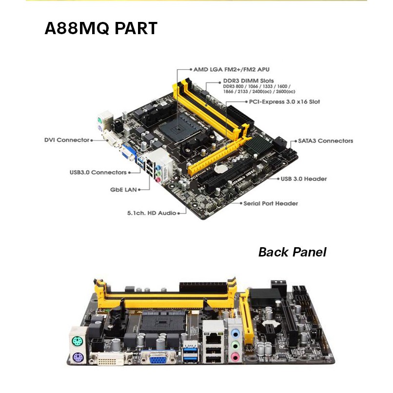 MAINBOARD BIOSTAR A88MQ