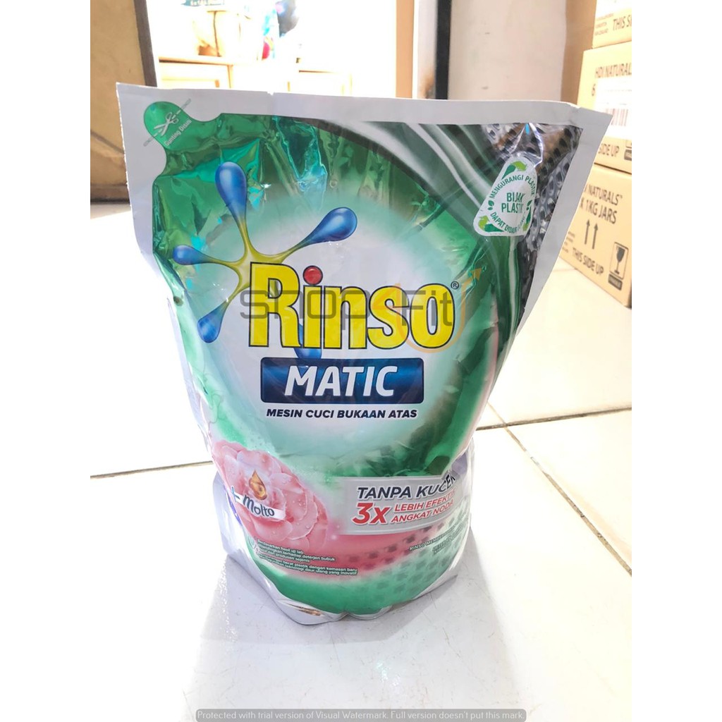 Rinso Matic cair hijau 1,6 liter top load 1600ml