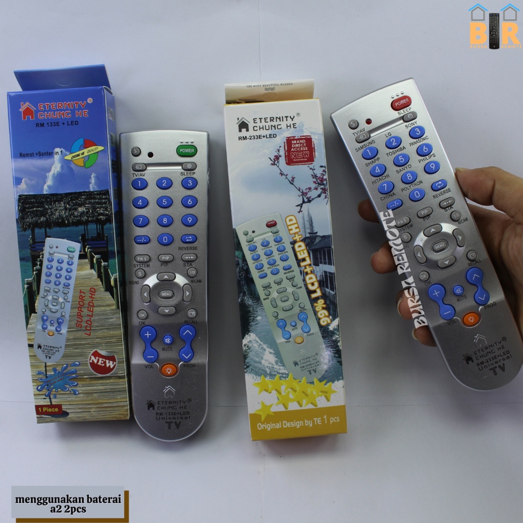 Remot / Remote TV MULTI UNIVERSAL TABUNG LCD LED china series (jvc, changhong, lg, tcl, dll)