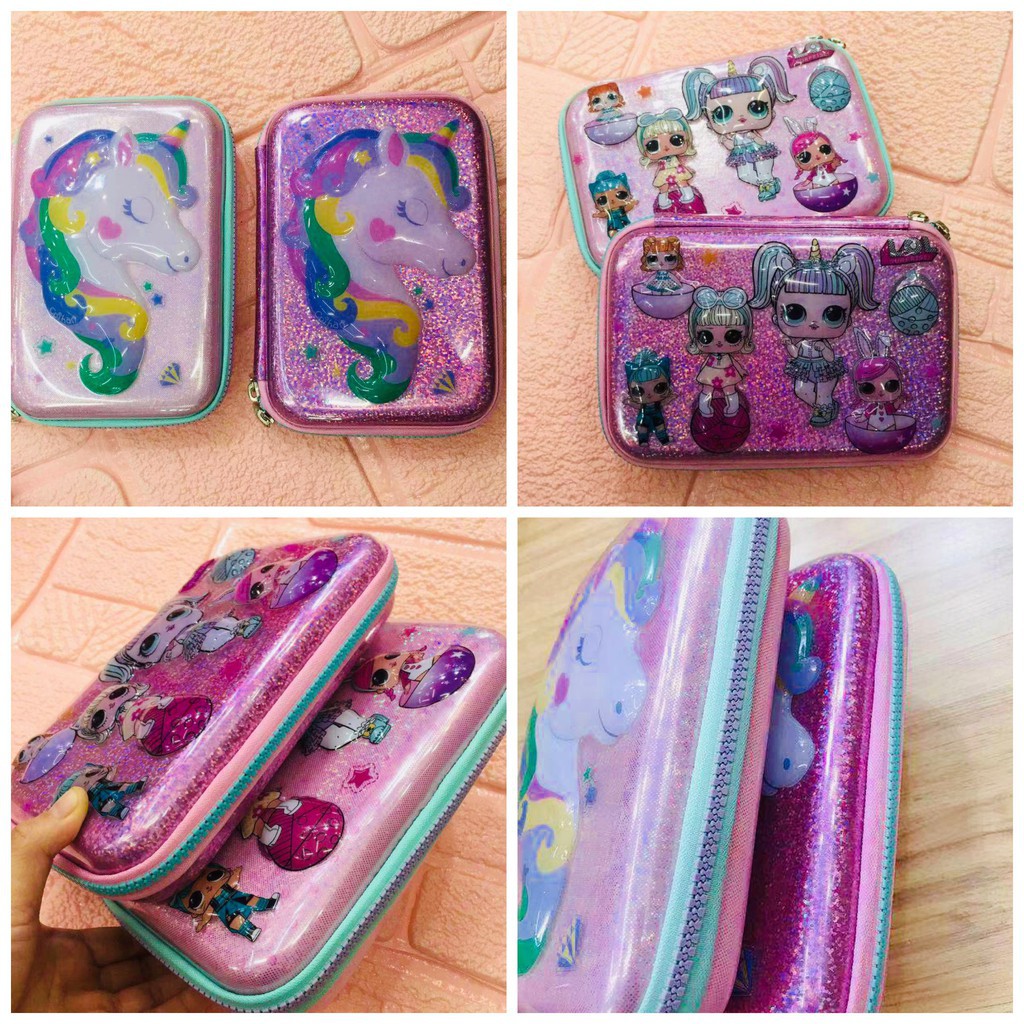 

Tempat Pensil SMIGGLE ORIGINAL / Kotak Pensil / Pencil Case Hardcase Smiggle LOL Unicorn ORI 100 %