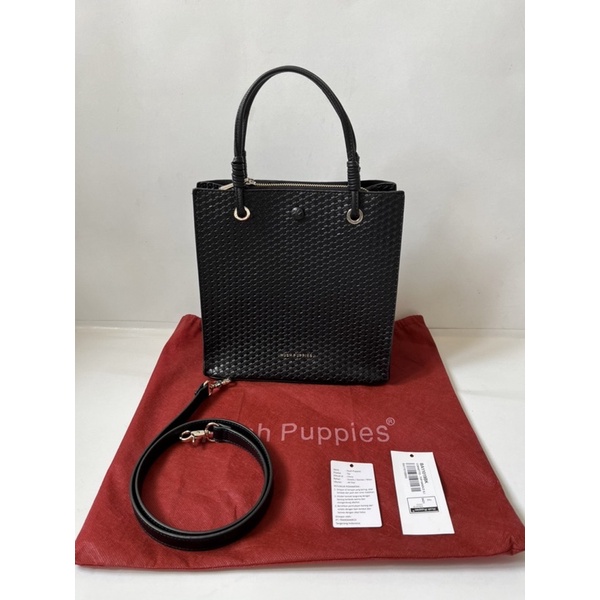 hush puppies cornetto black L rop handel bag preloved