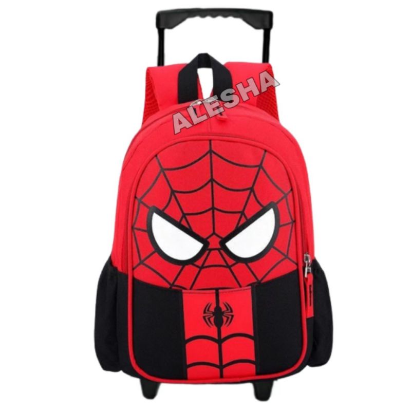 COD TAS TROLI TAS DORONG RANSEL ANAK LAKI-LAKI KARAKTER SUPERHERO - TAS TROLI ANAK - TAS ANAK