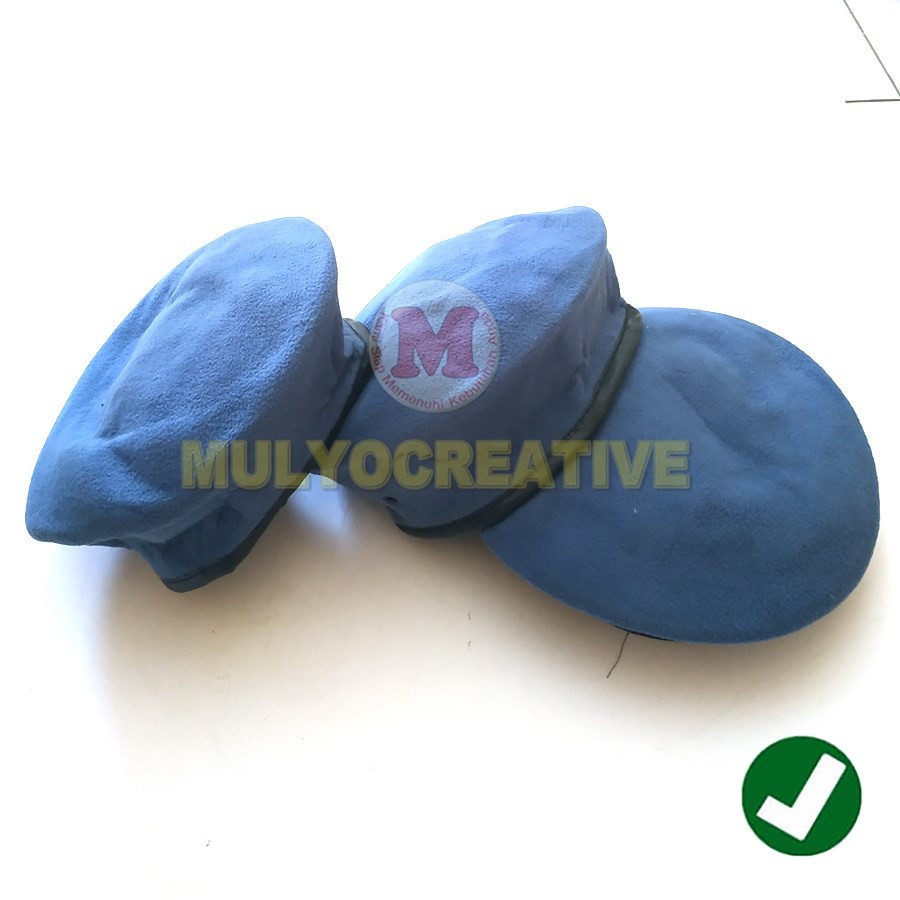 Topi Baret Blue Grey - Topi Baret Militer Warna Biru Jeans Murah