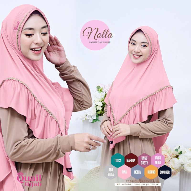 Jilbab rempel Nolla ori Quail Hijab