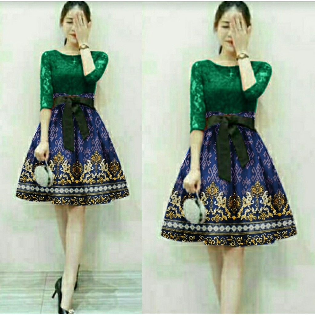 FWG - DRESS MARRY ROSSE BATIK / DRESS MARRY LOLO / DRESS BATIK WANITA / LONG DRES KOREA / DRESS