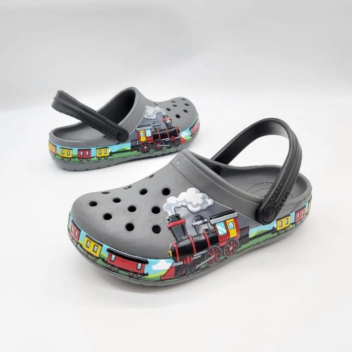 CROCS SANDAL ANAK TRAIN CLOG KIDS ORIGINAL - ABU PROMO