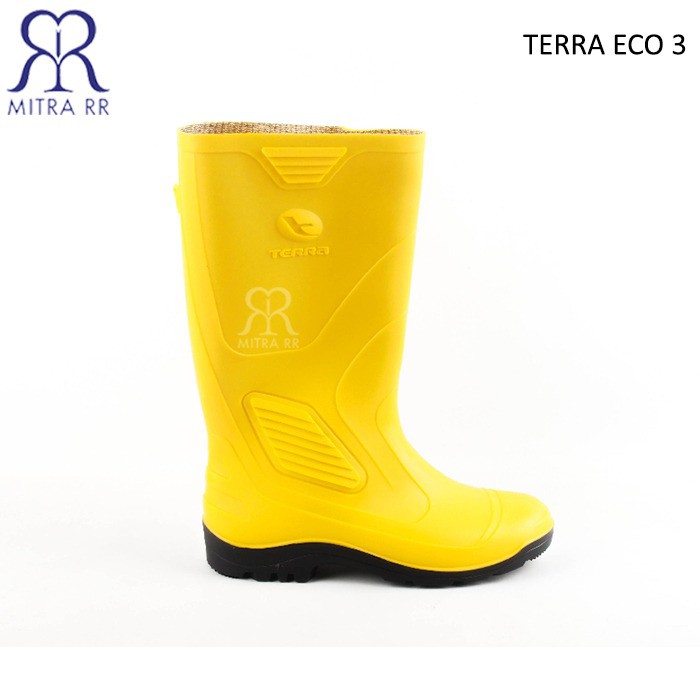 AP TERMURAH AP Boots Terra Eco 3 Hijau Orange Kuning Hitam - Sepatu Boot Kerja Karet Tinggi Panjang