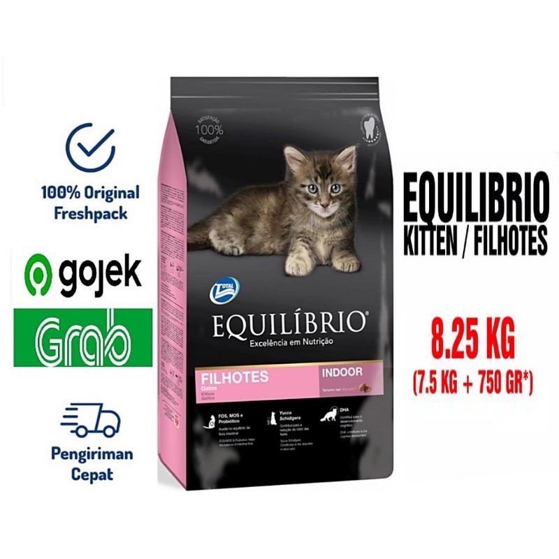 Equilibrio kitten 7.5kg makanan anak kucing cat food premium karungan 7.5 kg pakan kiten equil