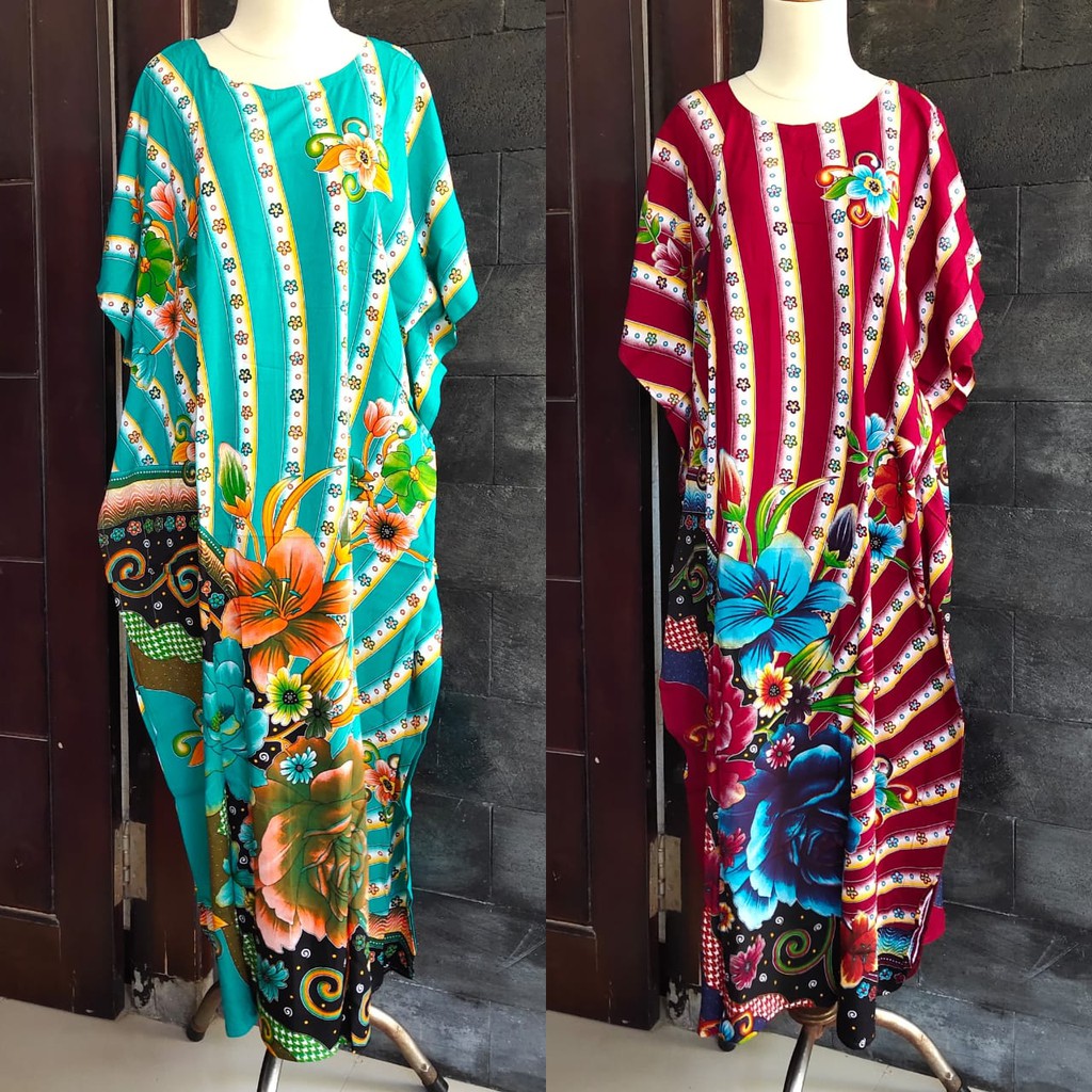 LONGDRESS KALONG KELELAWAR KENCANA UNGU LABEL BIRU