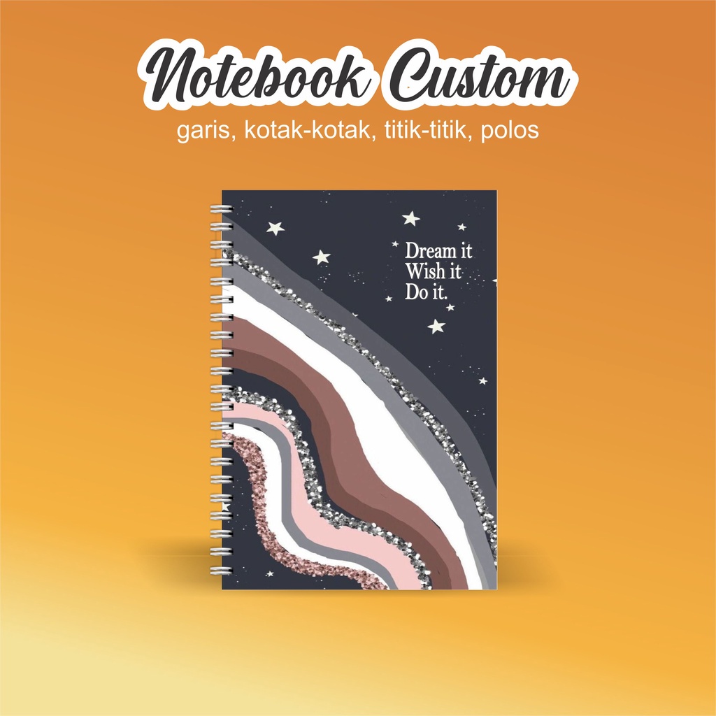 

NOTEBOOK A5 CATATAN/JURNAL BOOKPAPER GRID/KOTAK2#DOTTED/TITIK2#BLANK/POLOS