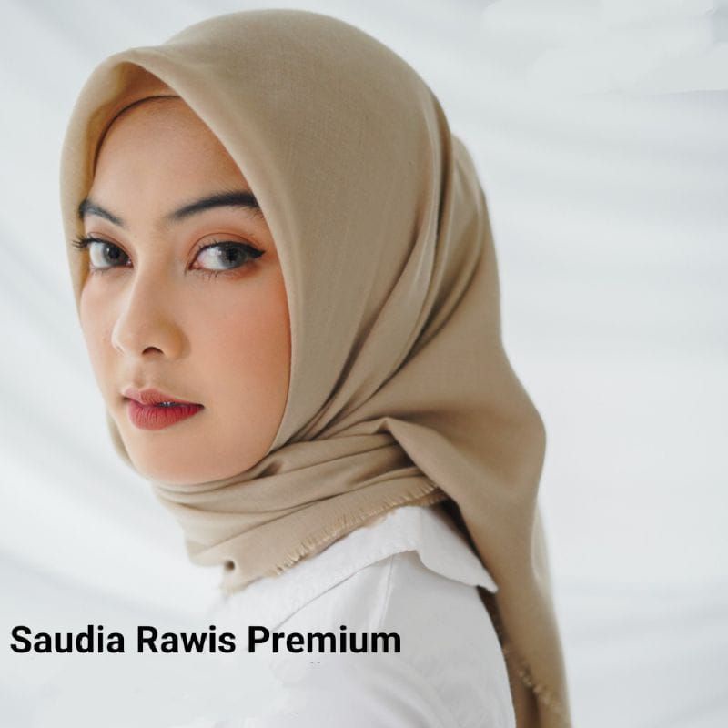 Saudia Rawis / Hijab Saudia Rawis Segi Empat Premium