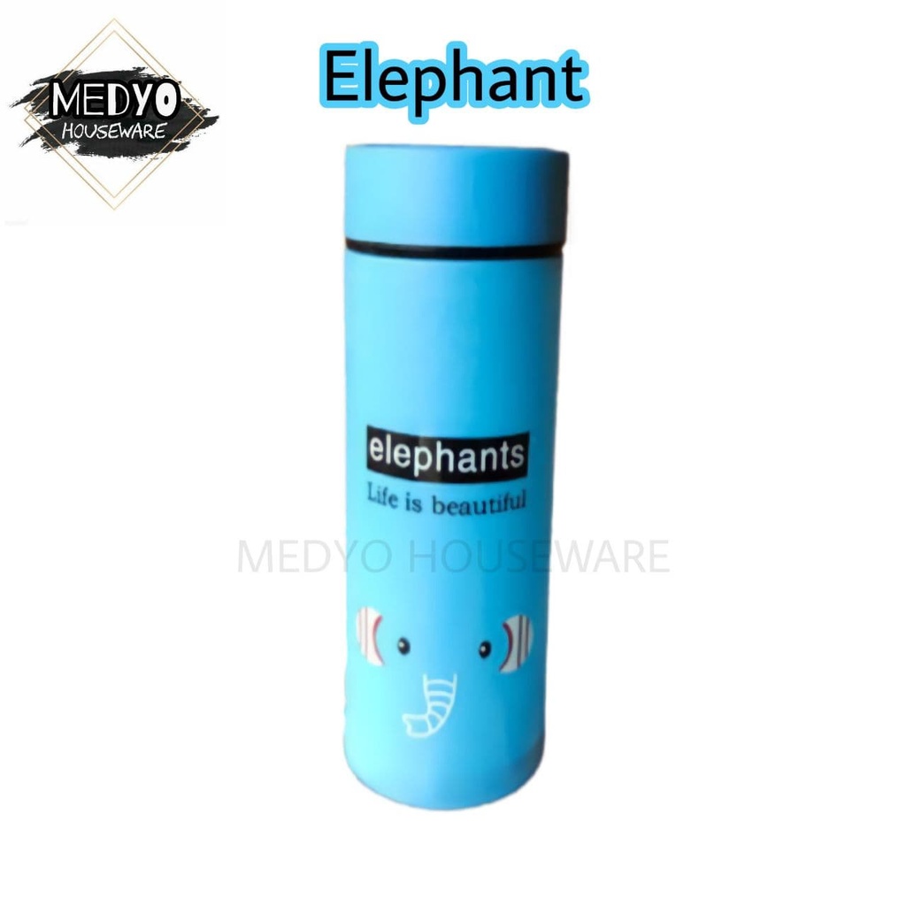 Botol Minum Kaca Termos Kaca Botol Air Unik Motif Animal 450ml-4