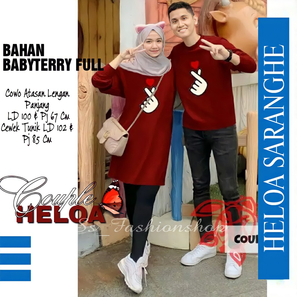 Baju Kaos Couple Kopel Kapel Capel Copel Lengan Panjang BWRT Baju Kaos Couple Kopel Kapel Capel Kaos