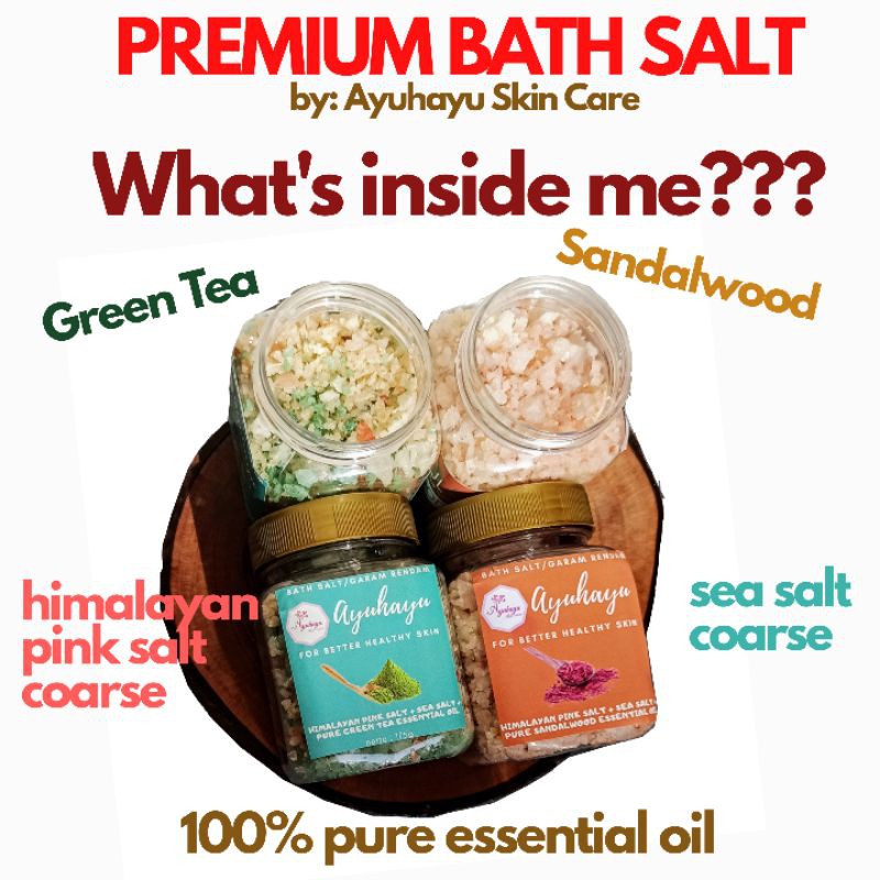 [180g] THERAPEUTIC FLORAL HIMALAYAN BATH SALT DRIED FLOWER AYUHAYU GARAM MANDI RENDAM KAKI SPA FOOT SOAK WANGI AROMATERAPI PURE ESSENTIAL OIL ALAMI