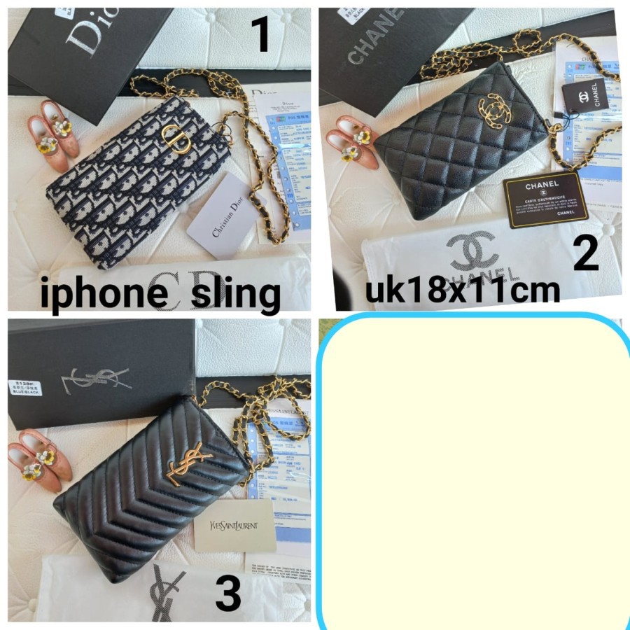 [REAL PICTURE] Tas Selempang / Dompet HP / Tas HP / HPO Branded Diore Fashion Premium Quality