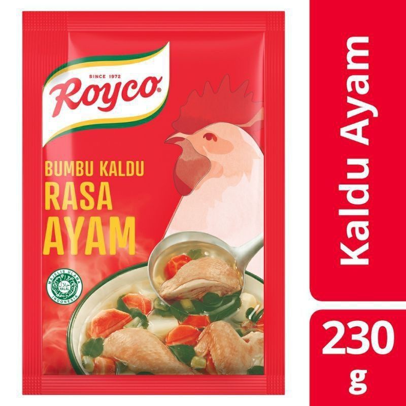 

Royco Bumbu Penyedap Makanan Rasa Kaldu Ayam 220gr Sapi