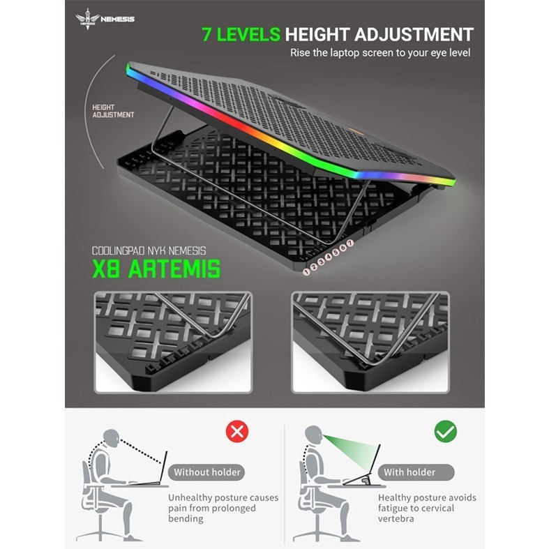 NYK Nemesis X8 ARTEMIS (Big size) - Cooling Pad