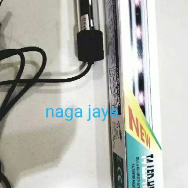 Lampu aquarium LED 20cm putih packing pipa pvc
