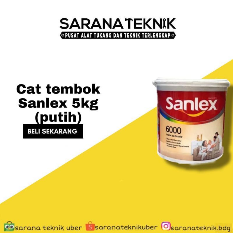 cat tembok sanlex / cat tembok sanlex 6000 white