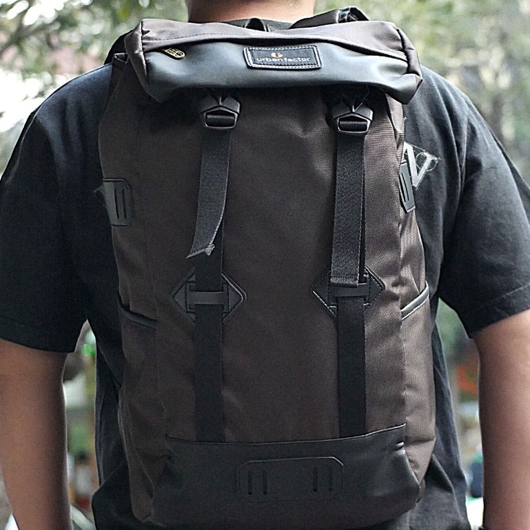 SKY SCRAPPER BROWN |ManNeedMe x URBAN| Tas Ransel Pria Tas Wanita Backpack ORIGINAL