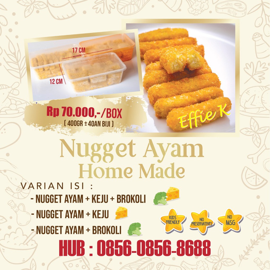 

Nugget Ayam Keju Brokoli (Home Made)