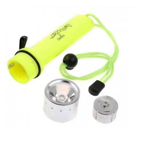 Senter Selam Flashlight For Diving CREE 3W LED Lampu Anti Air Cahaya Tahan Dalam Laut Nyelam Light-6