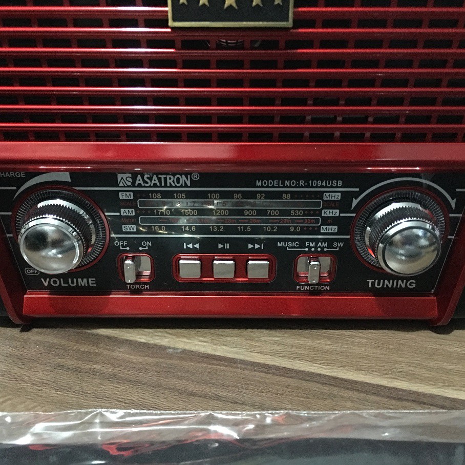 Music Player Asatron R-1095USB Besar FM AM SW 3 Bands USB TF MP3