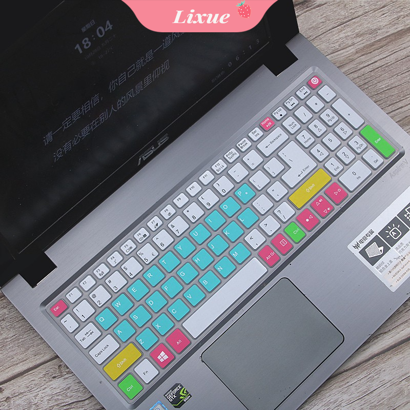 Lixue Acer 15.6 Inch Silicone Keyboard Cover Protector for Aspire 3 A315 Aspire 5 A515 A715 A311 Acer E5-575G-51SF A615 TMP2510 TX520 E5-576G Keypad Skin Case