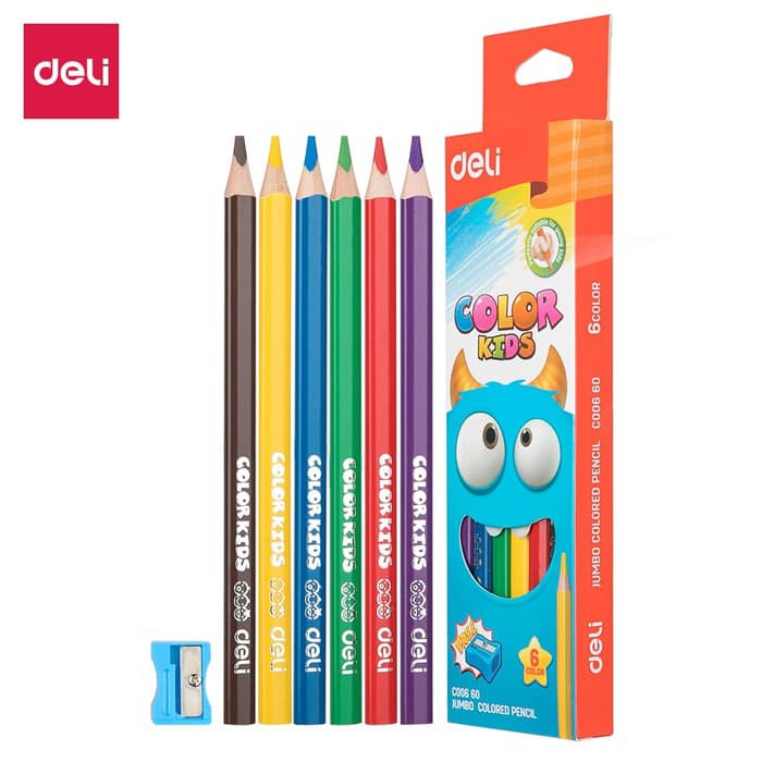

Papan Tulis Gambar - Lyra Sketch Book - Kiky Sketch Book Deli Color Kids Jumbo Colored Pencil 6C
