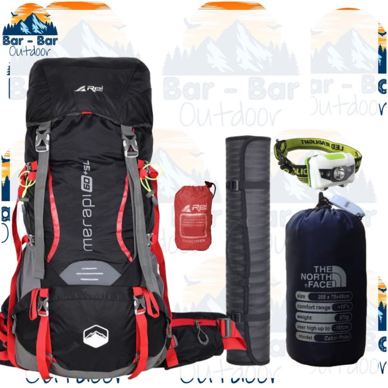 Paket Murah Tas Gunung Tas Outdoor Carrier Arei Rei Merapi 60+5L