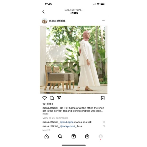 Linen set by masa official