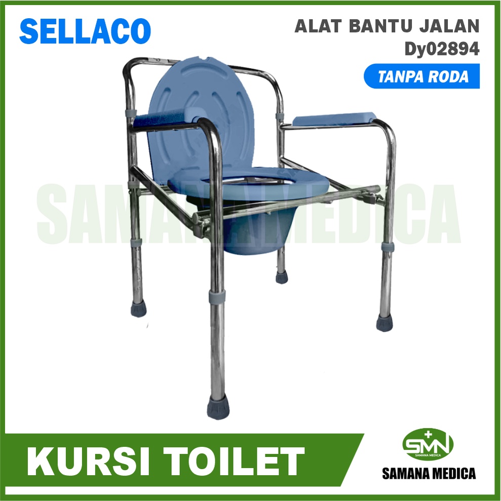 Kursi Toilet BAB Commode Chair Tanpa Roda Kloset SELLA DY02894