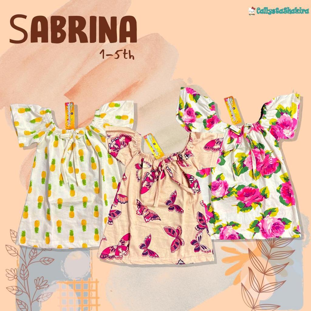 CALLYSTA KAOS SABRINA BAJU KAOS ANAK BAHAN LEMBUT ADEM MOTIF LUCU 1-5 TAHUN