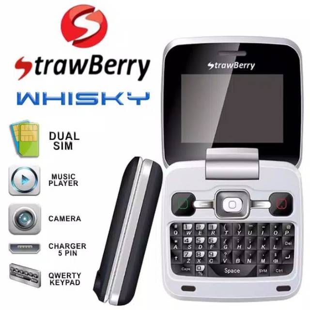 Strawberry Whisky ST99 Flip Qwerty Dual Sim