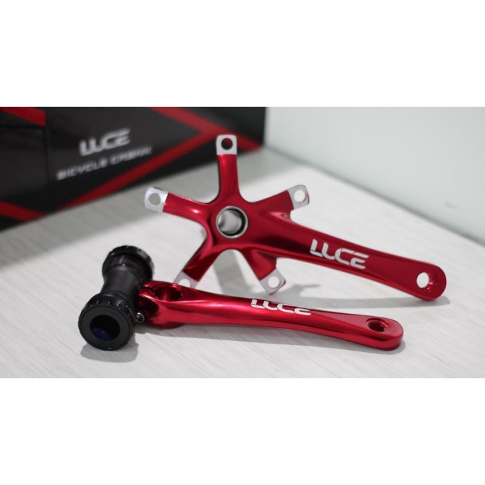 CRANK ARM LUCE HOLLOWTECH II BCD 130 - MERAH